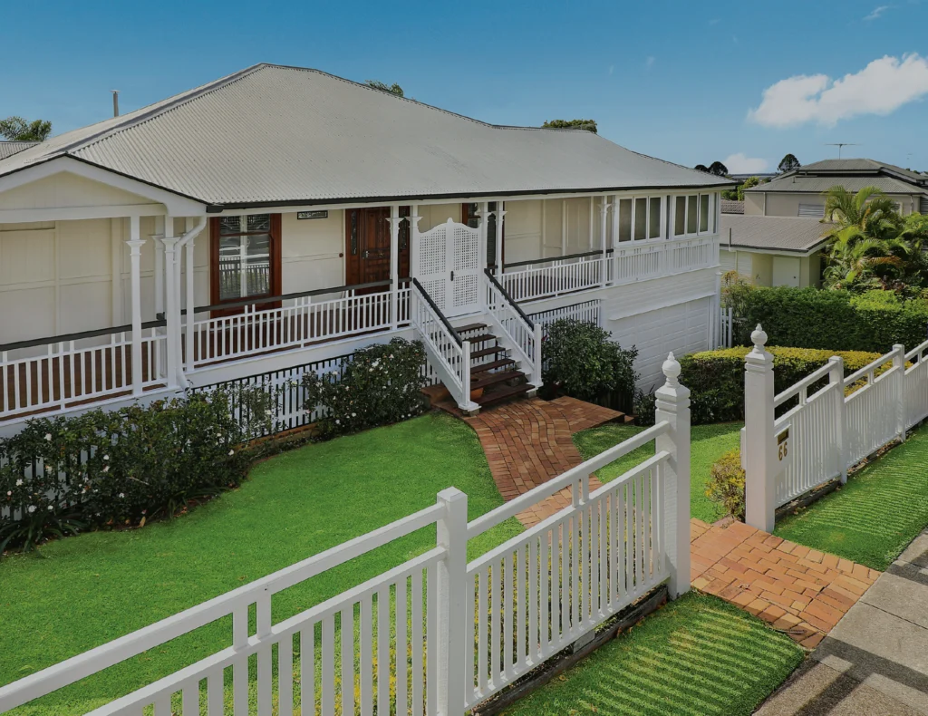 Perimeter wood fence for a residential property